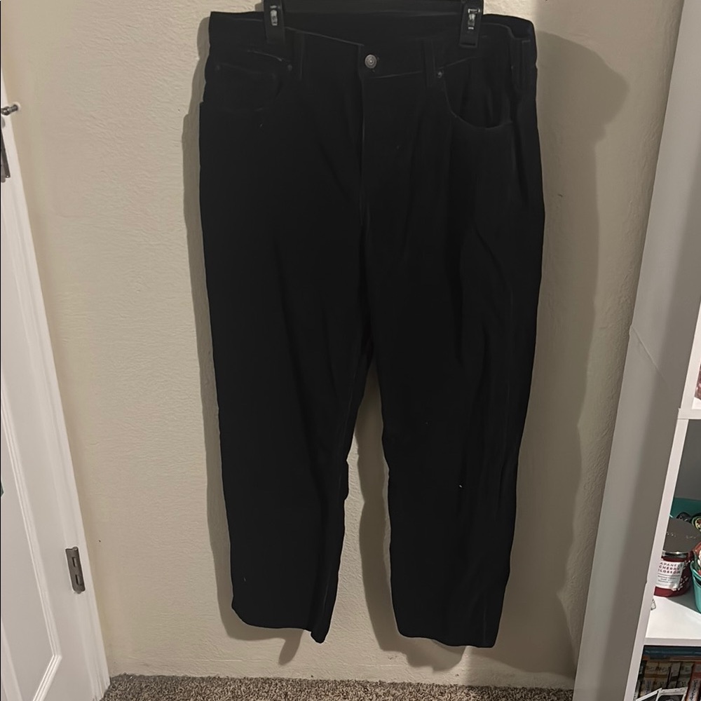 Levi Corduroy Black Pants